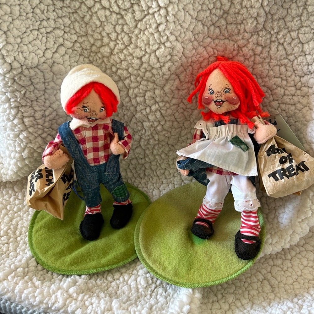 Annalee Raggedy Ann & Andy Holiday Decor Dolls